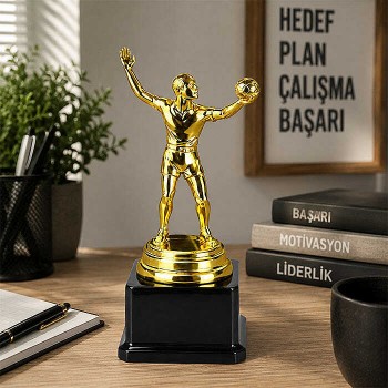 Voleybolcu Ödül Kupası Altın - 140mm