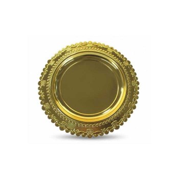 Metal Ödül Tabağı Altın - 25 cm