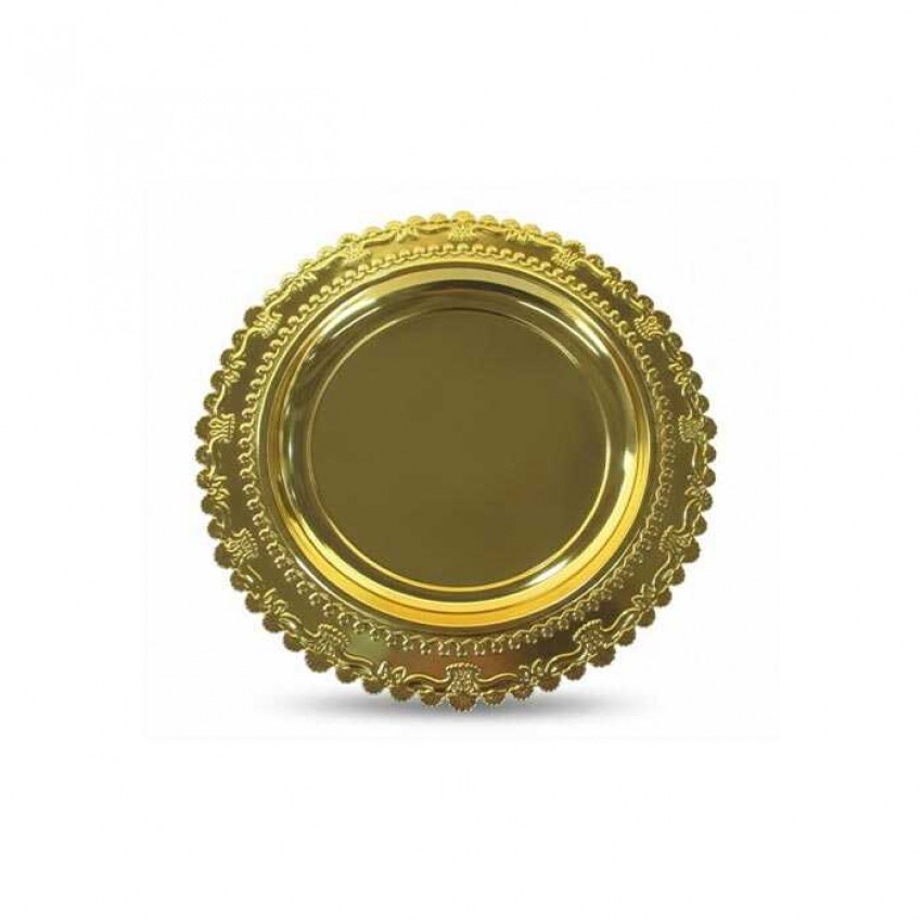 Metal Ödül Tabağı Altın - 25 cm