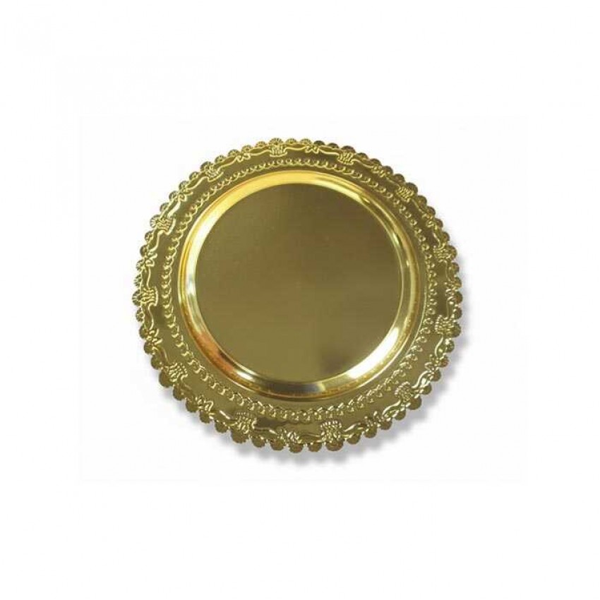 Metal Ödül Tabağı Altın - 25 cm