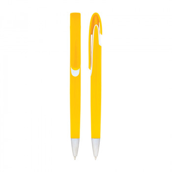 448-R Sarı Plastik Tükenmez Kalem