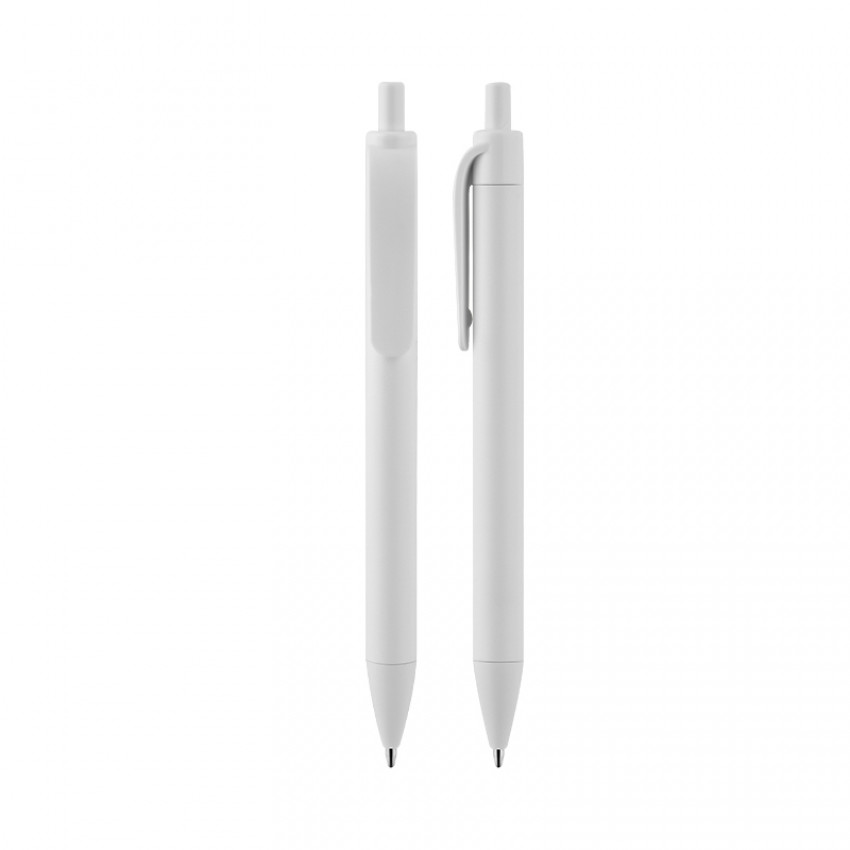 507 Beyaz Plastik Tükenmez Kalem