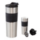 5312 Krom French Press Çelik Termos / 450 ml