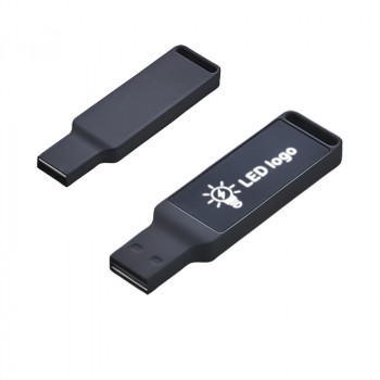 F-206-32 Siyah Kutusuz işıklı Rubber Usb