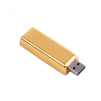 F-207-32 Altın Gold Kutulu Altın Külçesi Kutulu Usb