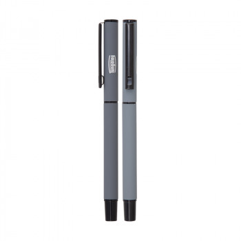 1023-R Gri Metal Roller Kalem Rubber Gövde