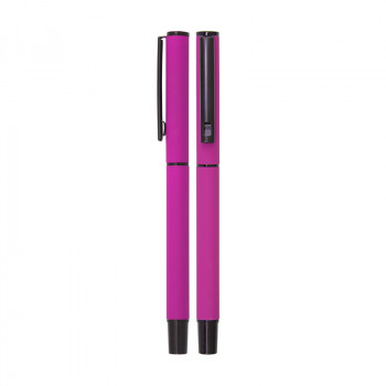 1023-R Pembe Metal Roller Kalem Rubber Gövde