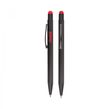 525 Kırmızı Metal Tükenmez Touchpen Kalem