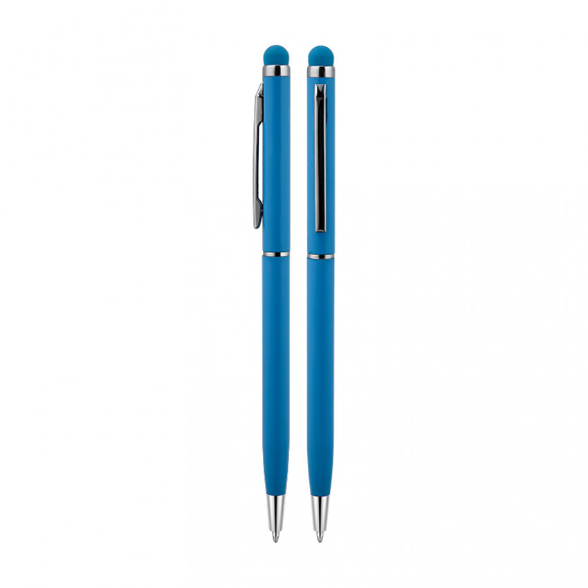 587 Turkuaz Metal Tükenmez Touchpen Kalem