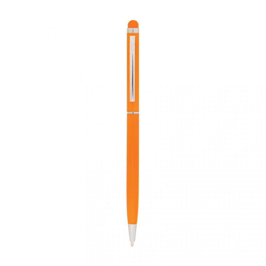 587 Turuncu Metal Tükenmez Touchpen Kalem