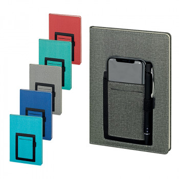 2420 Siyah-Füme Termo Deri Defter (ivory Kağıt)