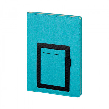 2421-HOLMEN Turkuaz Termo Deri Defter (Holmen Kitap Kağıdı)