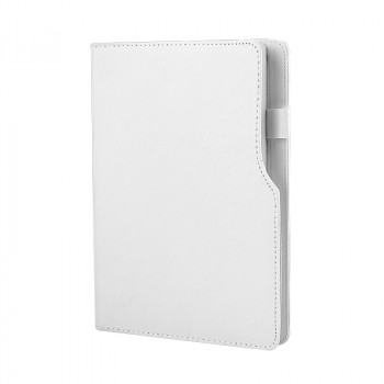 941-HOLMEN Beyaz Termo Deri Defter (Holmen Kitap Kağıdı)