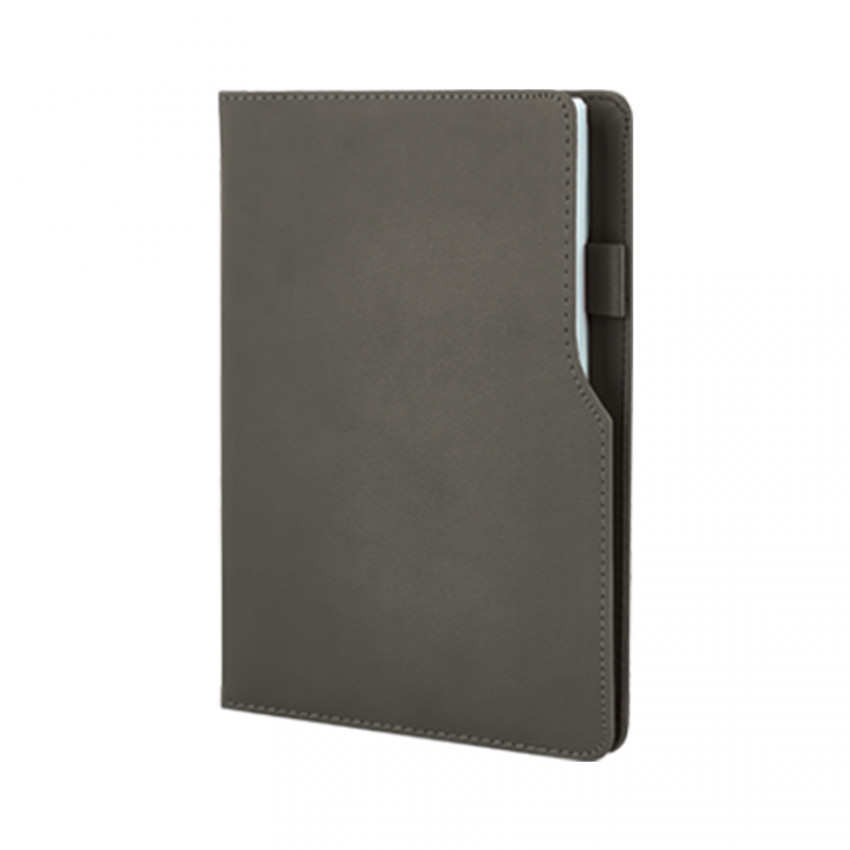 941-HOLMEN Gri-Mat Termo Deri Defter (Holmen Kitap Kağıdı)