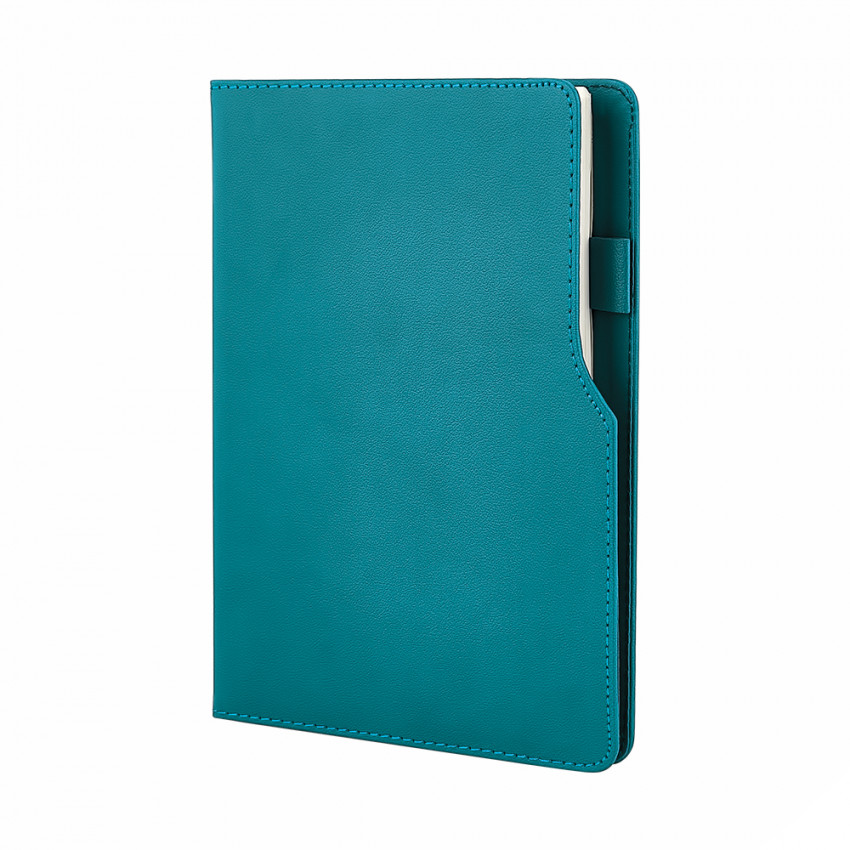 941-HOLMEN Turkuaz  Termo Deri Defter (Holmen Kitap Kağıdı)