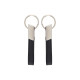 2411 Krom Metal Suni̇ Deri̇ Anahtarlık