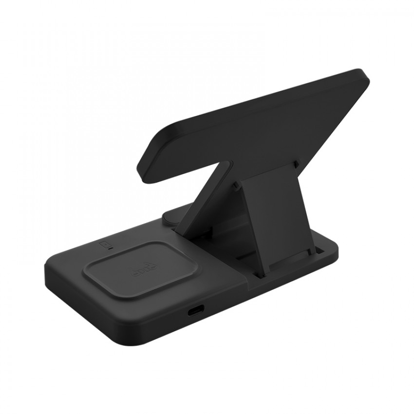 4220 Siyah 3'ü 1 Arada Kablosuz Şarj Cihazı