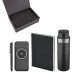 5077 Siyah Kalem & Defter & Powerbank & Termos Set