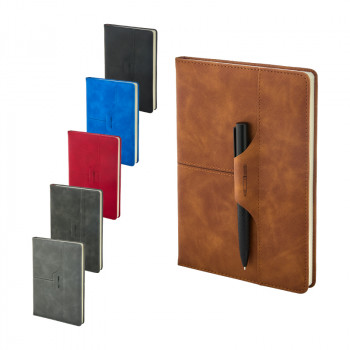 2430 Siyah 15 x 21 Termo Deri̇ Defter