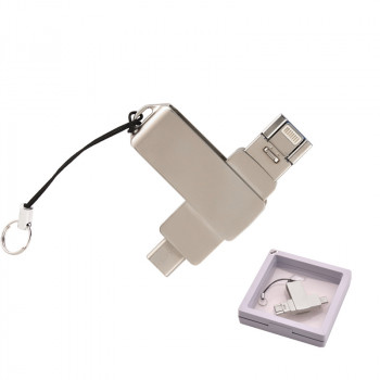 F-202-64 Silver 64 GB OTG Usb Bellek F-202-64 Silver 64 GB OTG Usb Bellek