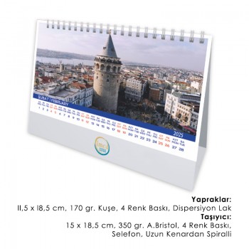 53-B Üçgen Masa Takvimi