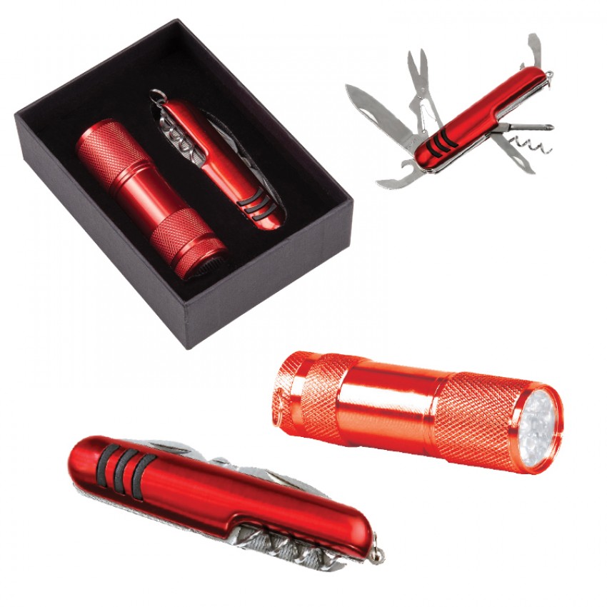 5041 7 Fonksiyonlu Çakı - Led Elfenerli Set