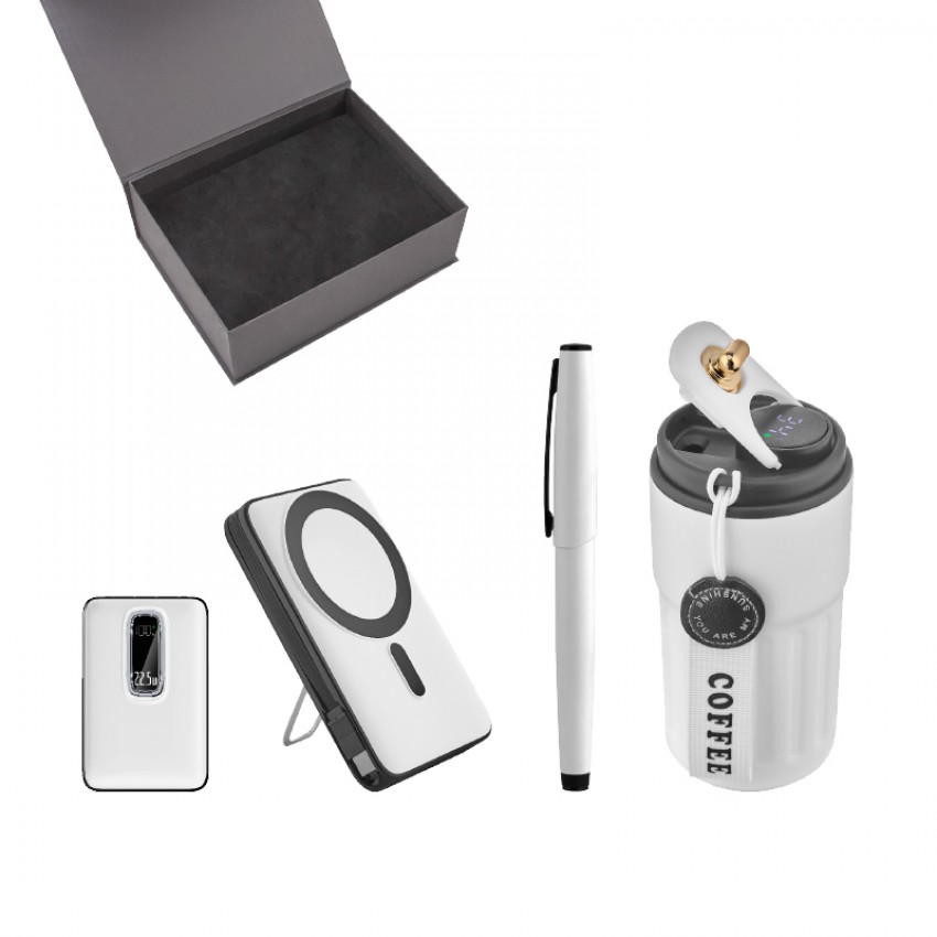 5081 Kalem & Powerbank & Termos Set
