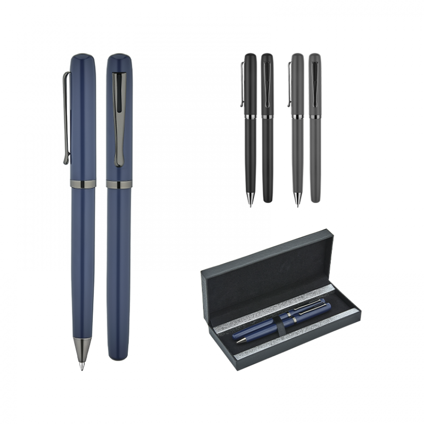 1253-RT Metal Roller & Tükenmez Kalem Seti