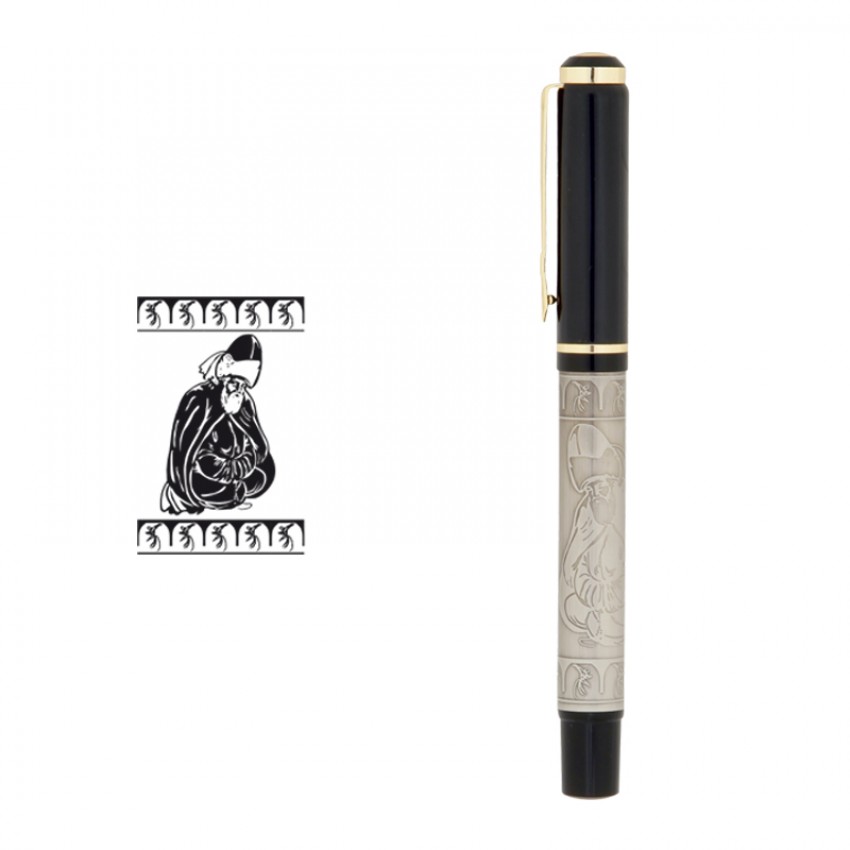 661-R Kabartma Figürlü Metal Roller Kalem