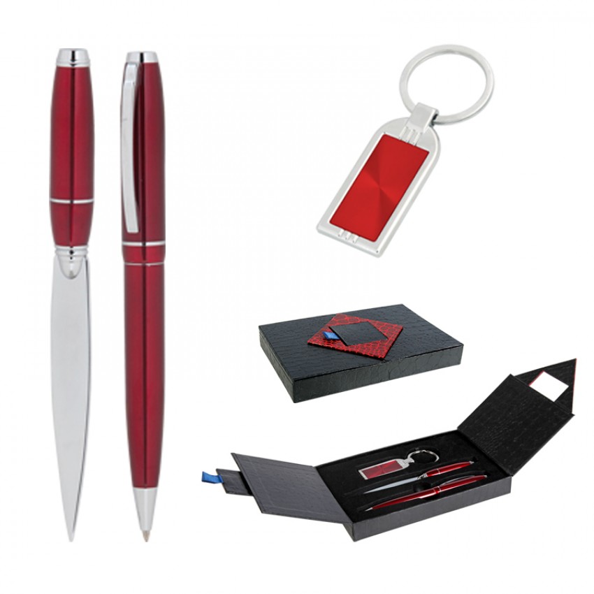 310 Kalem & Anahtarlık & Zarf Açacağı Set