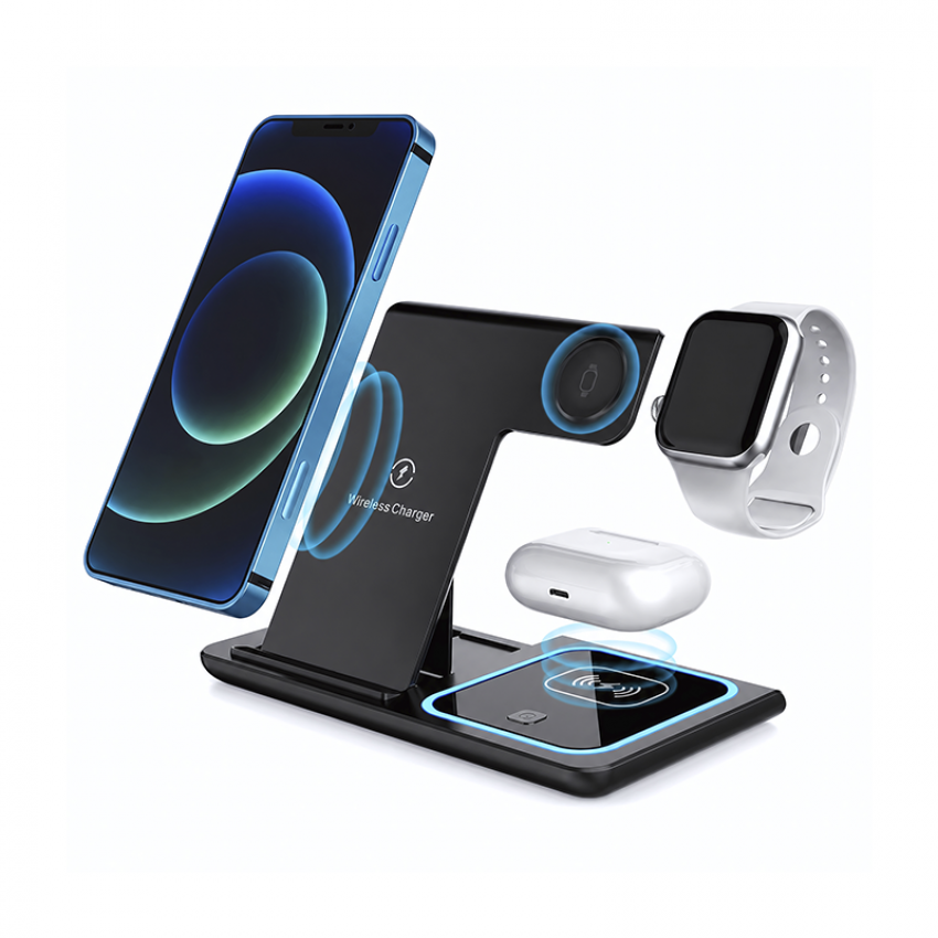 4221 3'ü 1 Arada Kablosuz Şarj Cihazı