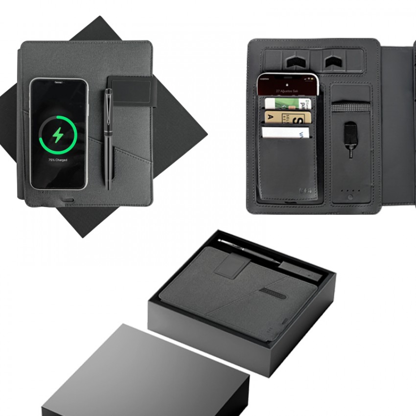 1071 PREMIUM Termo Deri Organizer Powerbank